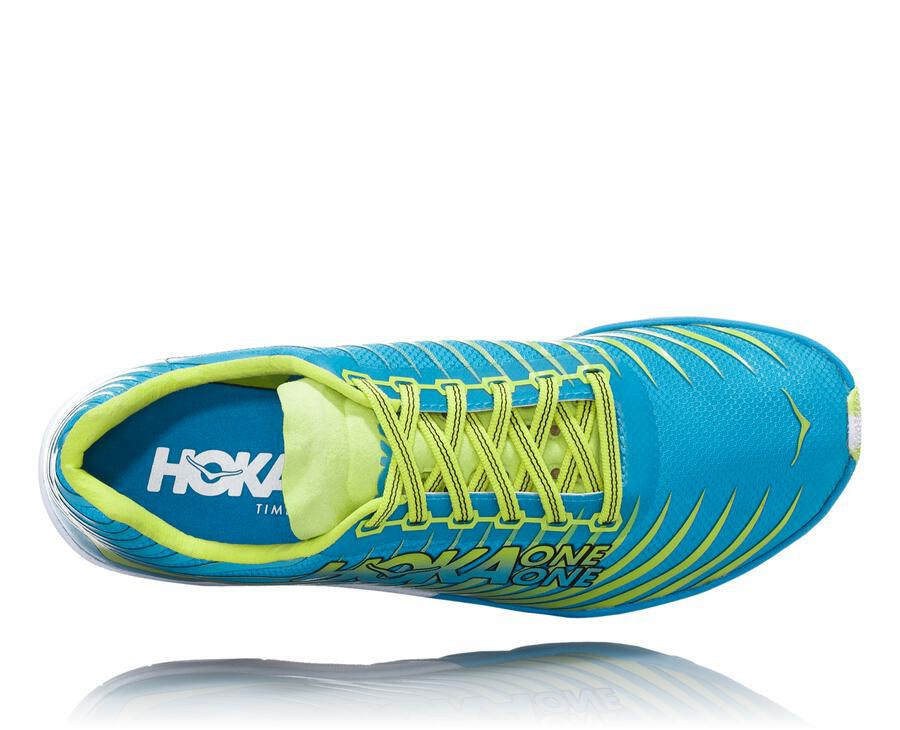 Tennis Hoka One One Evo Xc Femme - Bleu/Vert - RUD-761298